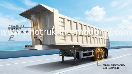 Metalowa naczepa 60T Custom, semi-low loader o dużej ładowności