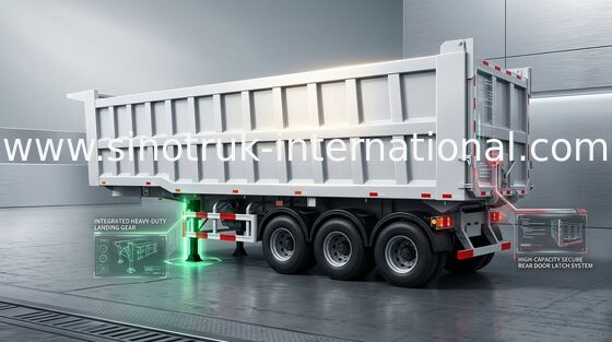 60 ton Naczepa wywrotka SINOTRUK 25-45CBM o stabilnej wydajności