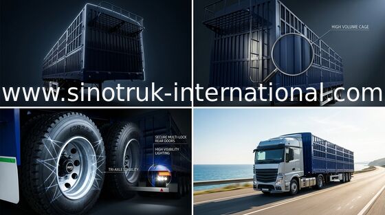 Logistic Industry Tri Axle Semi Tipper, Przyczepa pół-niskopodwoziowa