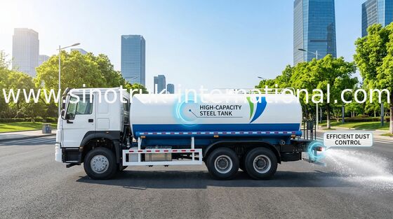 SINOTRUK HOWO Sprinkler Cisterna wodna 10-25CBM 6 X 4 Euro 2 400KM
