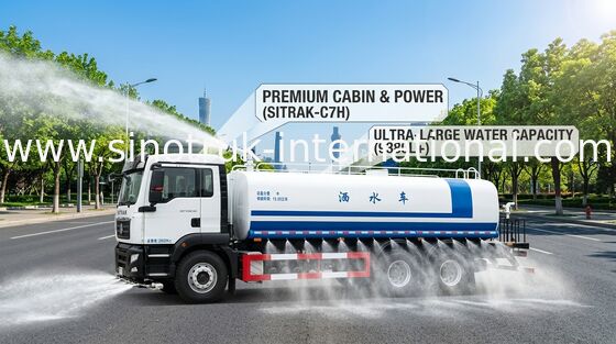 SINOTRUK SITRAK Cysterna na wodę 6x4 LHD 15-20CBM Szeroki zakres oprysku