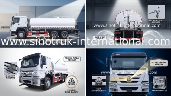 Sinotruk HOWO White LHD 6x4 Zraszacz ZZ1257V4347B1