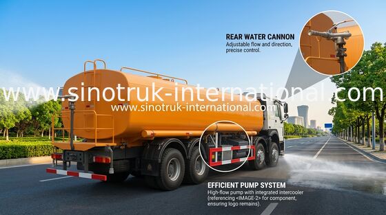 Sinotruk Howo Zraszacz Cysterna na wodę 30CBM 8 X 4 Euro 2