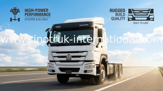 HOWO 6X4 Ciągnik siodłowy RHD 10 Koła 371 HP ZZ4257S3241W