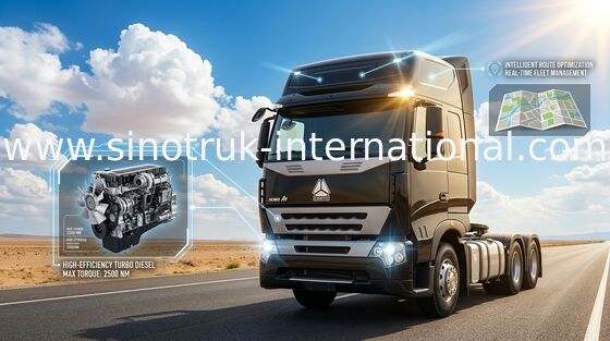 6X4 Euro2 380HP SINOTRUK HOWO A7 Ciągnik Wywrotka LHD ZZ4257N3247N1B