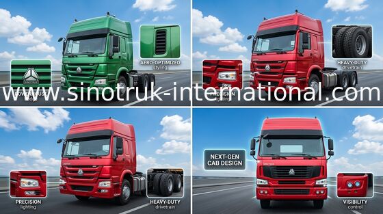 SINOTRUK HOWO Wózek ciągnikowy LHD 6X4 Euro2 371HP ZZ4257S3241V