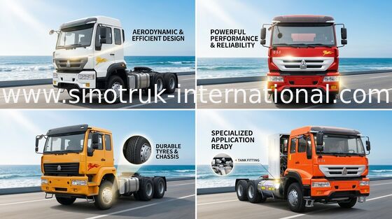 Ciągniki siodłowe SINOTRUK Golden Prince 6X4 Euro2 336HP 25Tons ZZ4251N3241W