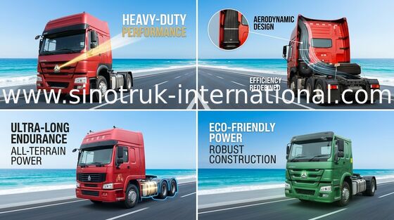 Duża ładowność Ciągnik siodłowy SINOTRUK HOWO RHD 4X2 Euro2 290HP