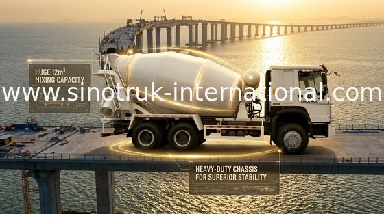 10-20CBM SINOTRUK HOWO Betoniarka 6 X 4 Euro 2 340 KM Budowa