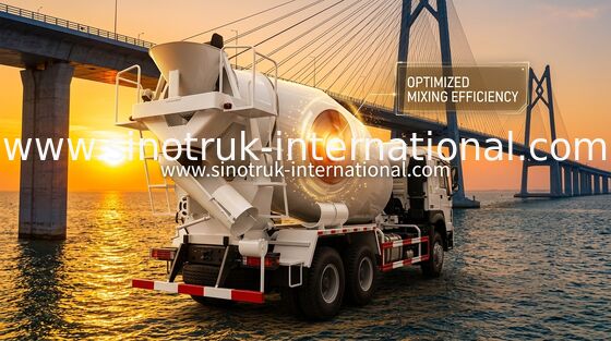 LHD 6 × 4 10 kół HOWO Betoniarka o dużej mocy 340 KM