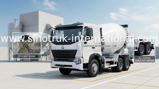 9CBM Betoniarka samochodowa SINOTRUK HOWO A7 336HP 6X4 LHD ZZ5257GJBN3647N1