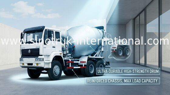 Duża gotowa mieszanka betonowa 290HP 6X4 mieszarka cementowa, SGS
