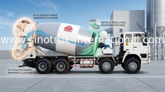 Betoniarka 14CBM 336HP 8X4 LHD ZZ5311GJBN3261W Trailer mikser cementowy