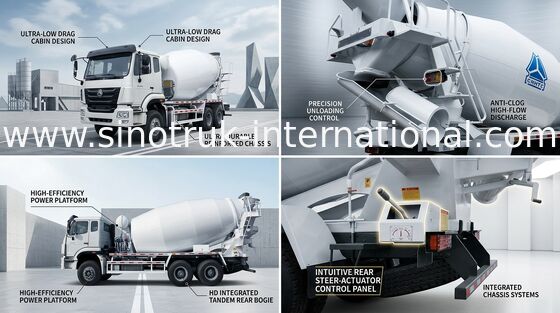 Mixer Cement Truck 10CBM SINOTRUK HOHAN Betoniarka