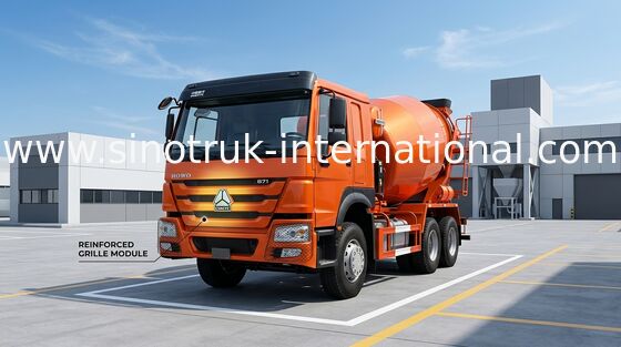 102km / H SINOTRUK HOWO Betoniarka 371HP 10CBM LHD 6x4