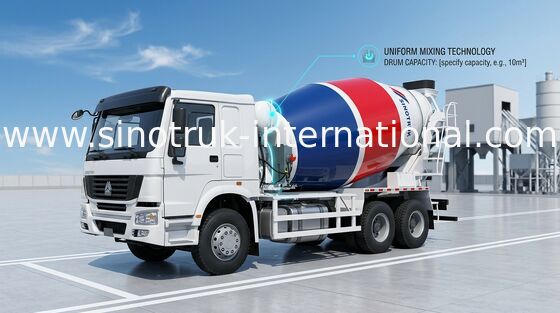 SINOTRUK HOWO Betoniarka 10CBM 290HP 6X4 LHD ZZ5257GJBM3841W