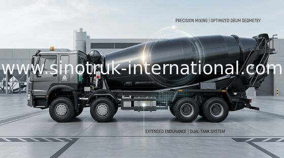 SINOTRUK HOWO 8x4 LHD Betoniarka 371HP