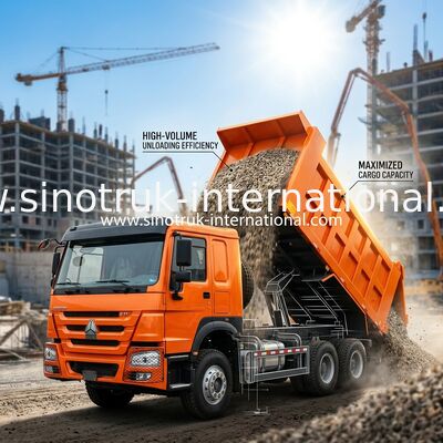 371HP 6x4 Dump Truck 20.01CBM Posiadanie ładunku użytkowego dla wydajności ciężkich zadań