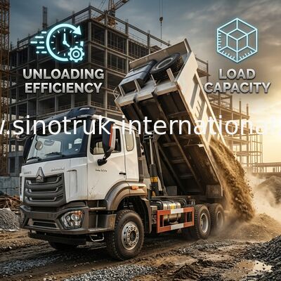 HOWO NX 371HP 6*4 20m3 Centralny podnośnik ciężarówki wysokiej mocy z wydajnym środkowym podnoszeniem ładunku