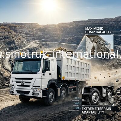 SINOTRUK HOWO 400KM 12 kół LHD 31 ton 20-30CBM