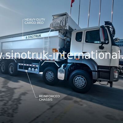 Sinotruk HOHAN Nowy HOWO 8X4 Wyrzucacz 380hp 12 Koła Biały H77L ZZ3317V386JB1R Typ U