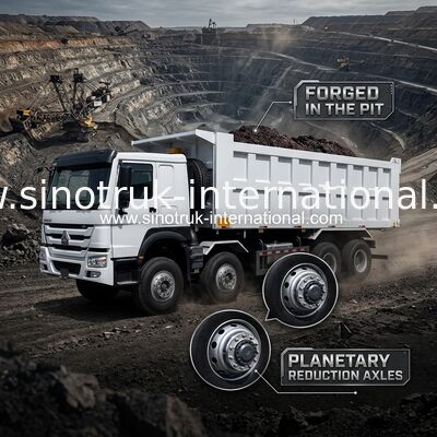 12 kół Sinotruk HOWO 8X4 Wywrotka 400 KM do górnictwa