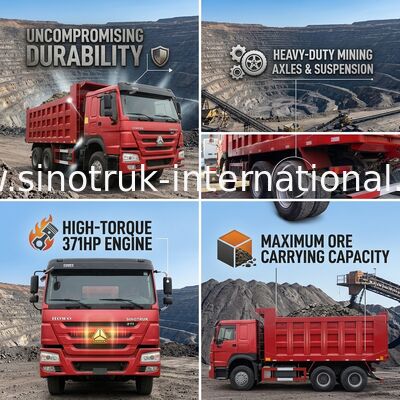 Używany Sinotruk Howo 6x4 Dump Truck 371hp Ciężki