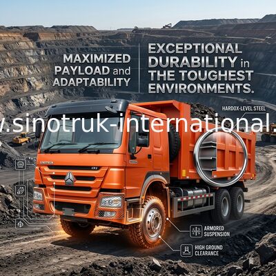Sinotruk Howo Wypuszczacz 400 KM 8 × 4 Rhd 12 Koła Wielka tacza 7600 mm