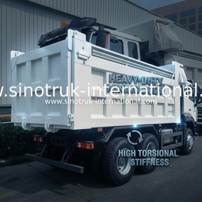 Nowoczesna ciężarówka Sinotruk 6 × 4 Nx 20CBM biała z automatyczną tarpą
