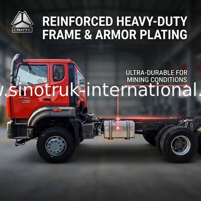 Sinotruk New Howo Tipper Dump Truck Podwozie Weichai Silnik 6 × 4 LHD Kolor pomarańczowy