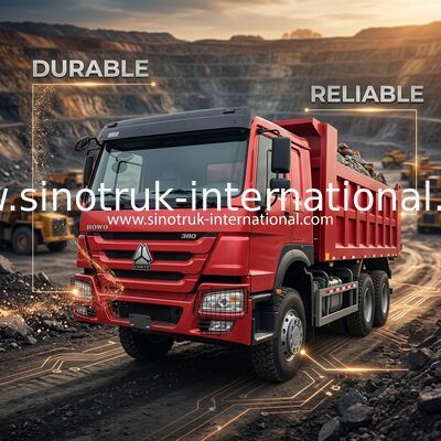 SINOTRUCK Howo Tipper Dump Truck 380hp 6 × 4 20CBM Pudełko 10 kół