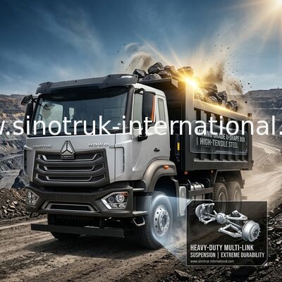 SINOTRUK HOWO N7 Kabina Wywrotka Wywrotka LHD 6X4 400KM Diamond Silver
