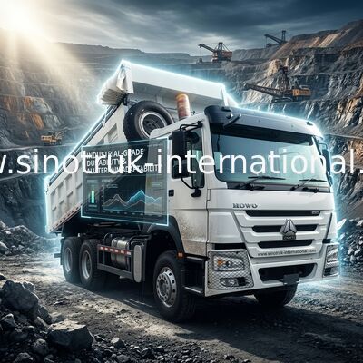 Sinotruk Howo Wypuszczacz 380 KM 6 × 4 20CBM Biały Z Automatyczną Tarpoliną