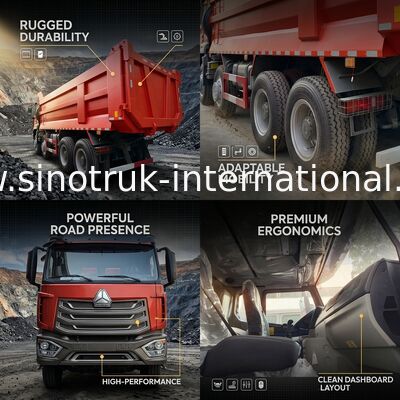 HOHAN LHD 12wheels 8X4 430HP wywrotka dla górnictwa