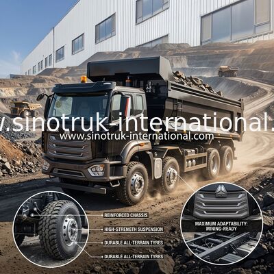 371HP SINOTRUK HOWO Wywrotka Wywrotka RHD 8×4