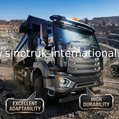 LHD 8 × 4 10 kół HOWO Wywrotka Wywrotka Wysoka moc 371 KM