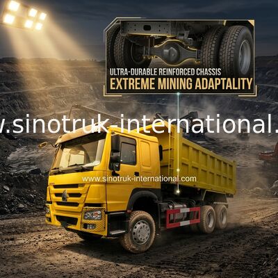 SINOTRUK HOWO 400HP wywrotka wywrotka do budowy A7 żółty ZZ3257V3847B1