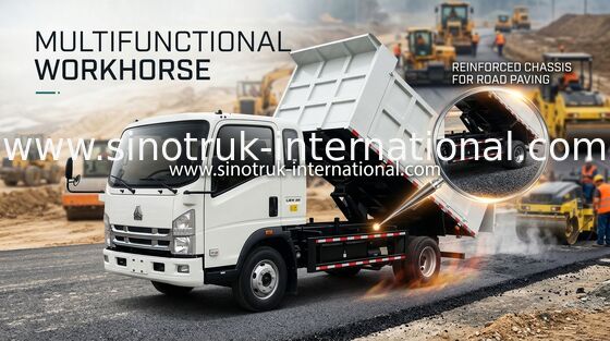Sinotruk Howo 8 ton Lekka wywrotka Średnie podnoszenie 4 × 2 Rhd