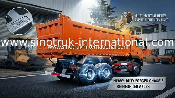 Wywrotka HOWO Sinotruk 371HP TXcab Sunset Orange ZZ3257N384GB1