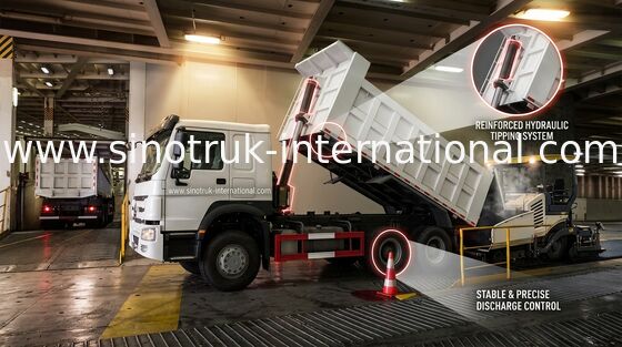 266HP LHD SINOTRUK HOWO 6x4 wywrotka ZZ3257M4147W