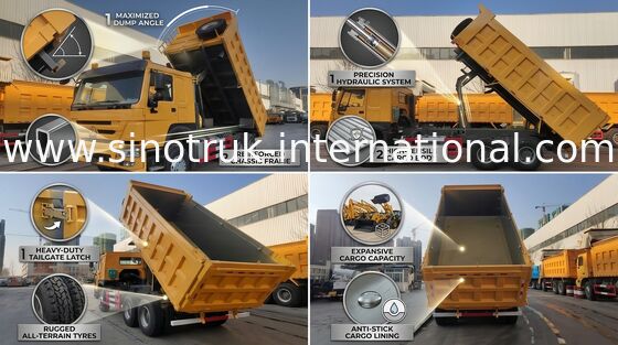 10-kołowa wywrotka HOWO ZZ3257N3847A 30 ton 16 - 20 CBM