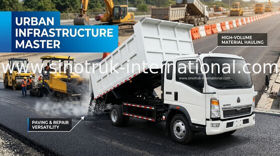 Firma budowlana Wywrotka Wywrotka Sinotruk Howo 116hp