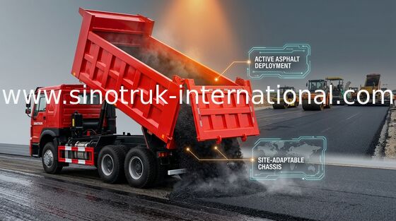 371 KM Zz3257n3847a Sinotruk Howo Wywrotka Euro II