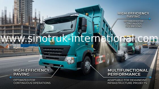 SINOTRUK HOWO A7 Wywrotka Wywrotka do budowy 30 - 40 ton RHD 10 kół