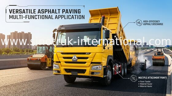 Lhd Żółty Sinotruk Howo 6x4 Wywrotka 371 KM Heavy Duty