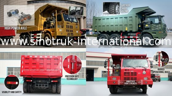 Wysoka sprawność LHD 6X4 SINOTRUK HOWO Ciężarówka z normą emisji spalin Euro 2