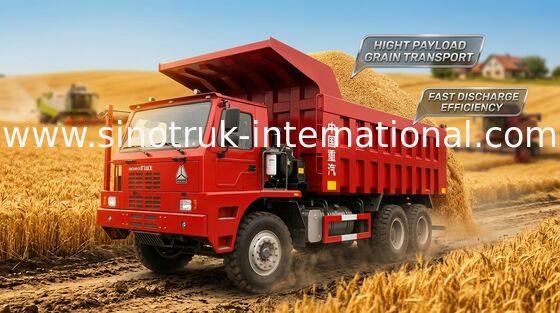 SINOTRUK HOWO70 Mining Dump Truck LHD 10Wheels 371HP 70 ton ZZ5707S3840AJ