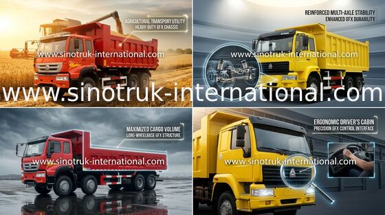 SINOTRUK Golden Prince wywrotka Wywrotka 6X4 336HP LHD 25-30ton ZZ3251N3641W