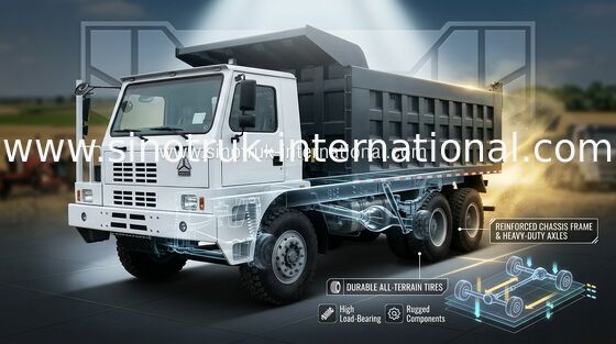 SINOTRUK HOWO70 Miniwywrotka Wywrotka RHD 6X4 371HP 70tons ZZ5707S3840AJ
