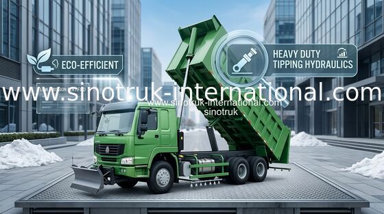 SINOTRUK HOWO Wywrotka 371HP 8X4 LHD 31-60tons 20-30CBM ZZ3317N3867W